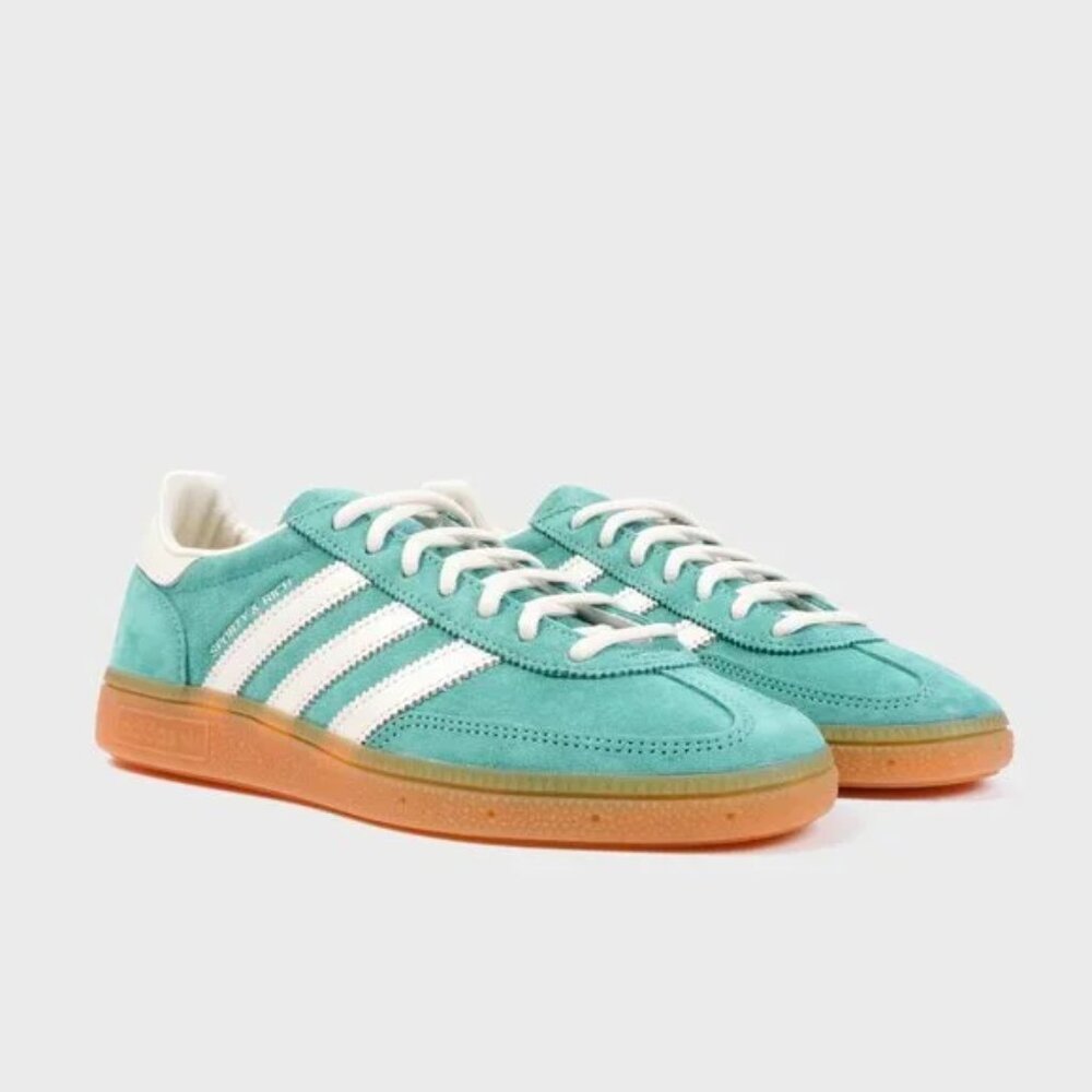 SPORTY & RICH X ADIDAS ORIGINALS SAMBA in Teal, NIB, Size M7.5 / W8.5